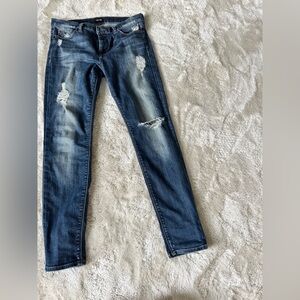 HUDSON MID RISE SKINNY JEANS
